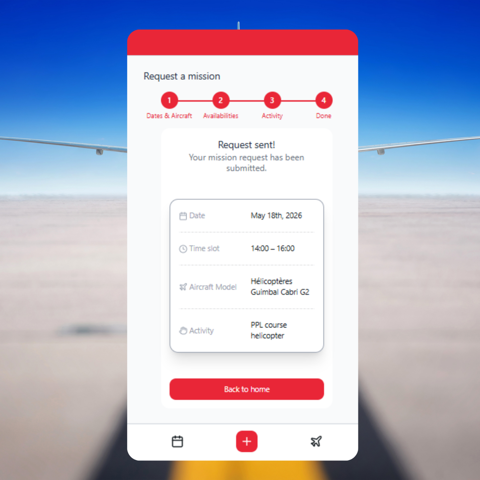 app piloti mission request