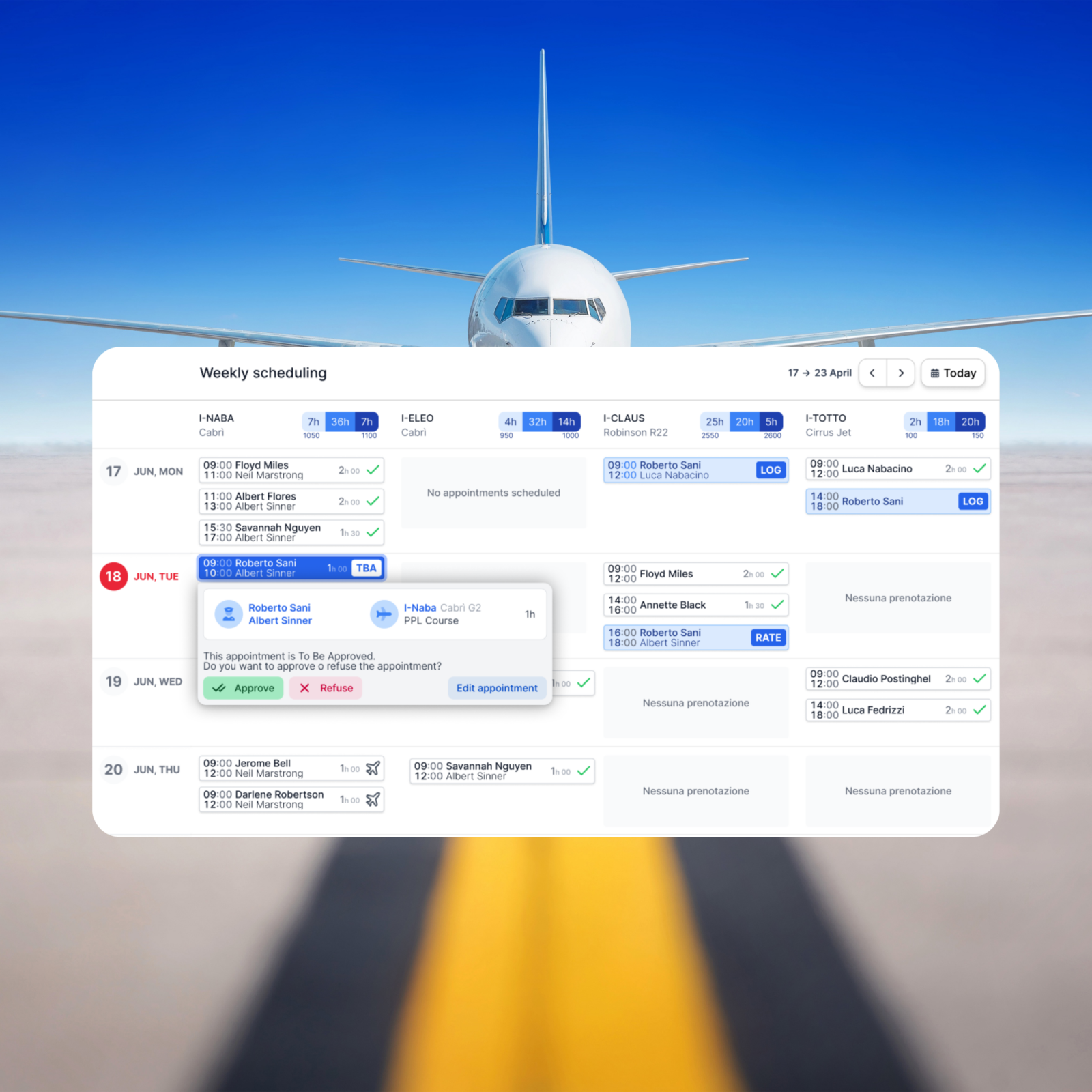 software gestione alternativa scheduling